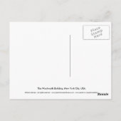 Das Woolworth-Gebäude Postkarte (Rückseite)