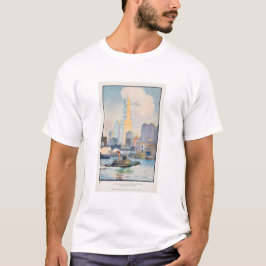 Das Woolworth-Gebäude von der Fähre von Rachael T-Shirt