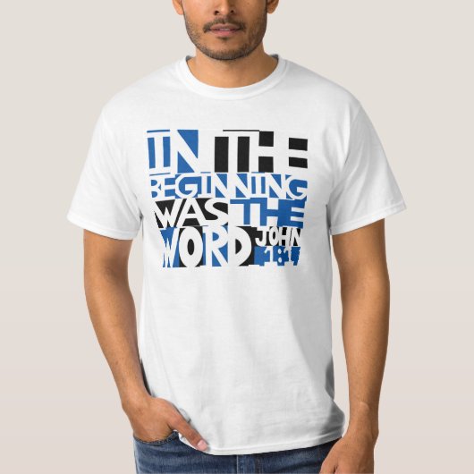 Das Word_Blue T-Shirt (Vorderseite)