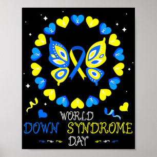 Das World Down Syndrome Day Awareness Socks Down R Poster