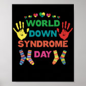 Das World Down Syndrome Day Awareness Socks Down R Poster (Vorne)