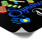 Das World Down Syndrome Day Awareness Socks Down R Poster (Ecke)