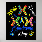 Das World Down Syndrome Day Awareness Socks Down R Poster (Vorne)