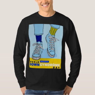 Das World Down Syndrome Day Awareness Socks Down R T-Shirt