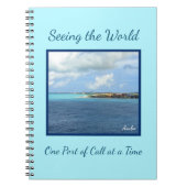 Das World Port of Call Cruise Journal Notizblock (Vorderseite)