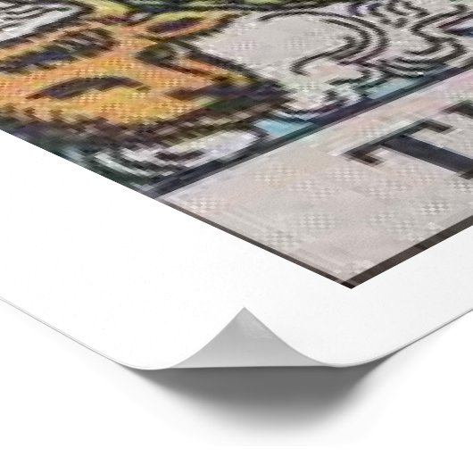 Das World Tarot Card Poster (Ecke)