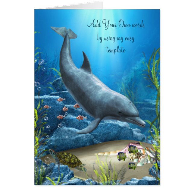 Das Wort der Dolphin-Karte (Vorne)