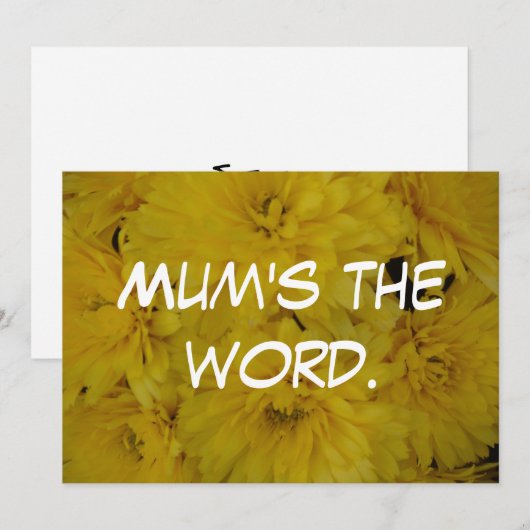 Das Wort der Mama Einladung (Vorne/Hinten)