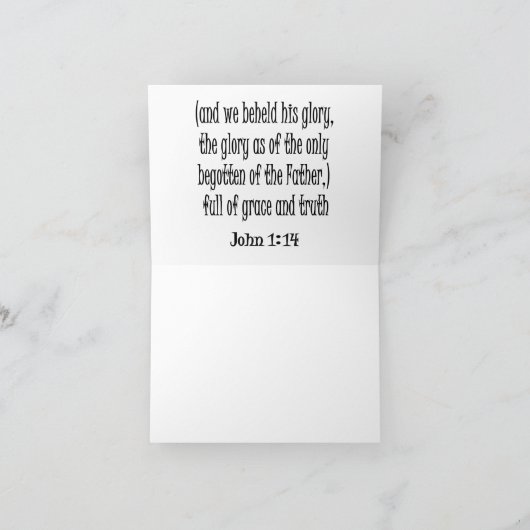 Das Wort Feiertagskarte (Innenseite)