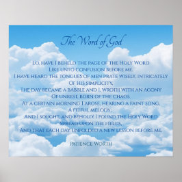 Das Wort Gottes Gedicht Poster