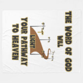 Das Wort Gottes wird leuchten Fleecedecke (Vorderseite (Horizontal))