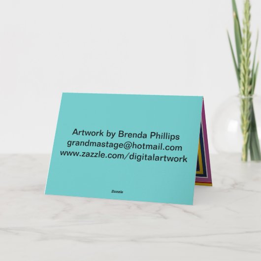 DAS WORT IN DEN SCRIPTURED GRUSS-KARTEN KARTE (Rückseite)