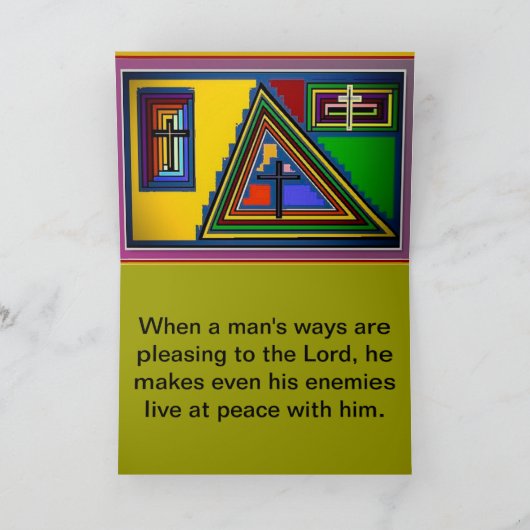 DAS WORT IN DEN SCRIPTURED GRUSS-KARTEN KARTE (Innenseite)