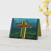 DAS WORT IN DEN SCRIPTURED GRUSS-KARTEN KARTE (Gelbe Blume)