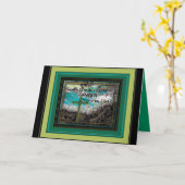 DAS WORT IN DEN SCRIPTURED GRUSS-KARTEN KARTE (Gelbe Blume)