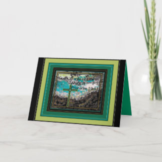 DAS WORT IN DEN SCRIPTURED GRUSS-KARTEN KARTE