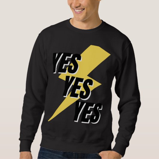 Das Wort JA, in dem JA steht Sweatshirt (Vorderseite)