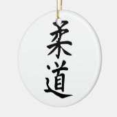 Das Wort-Judo in der Kanji-japanischen Keramik Ornament (Links)