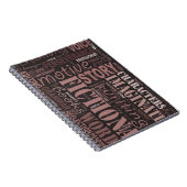 Das Wort-Kunst-Notizbuch des Notizblock (Rechte Seite)