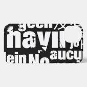 Das Wort "Nein" in verschiedenen Sprachen iPhone Hülle (Rückseite (Horizontal))
