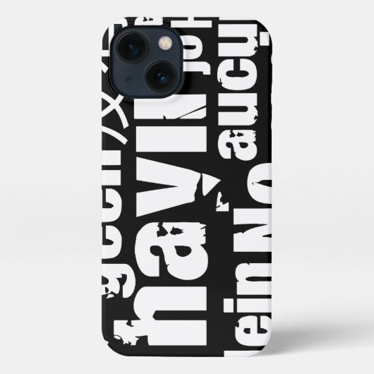 Das Wort "Nein" in verschiedenen Sprachen iPhone Hülle (Rückseite)