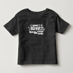 Das Wort "Nein" in verschiedenen Sprachen Kleinkin Kleinkind T-shirt