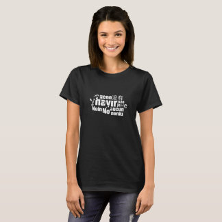 Das Wort "Nein" in verschiedenen Sprachen T-Shirt