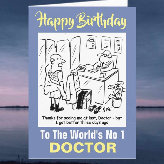 Das Wort Nr. 1 Doktor - Happy Birthday Karte