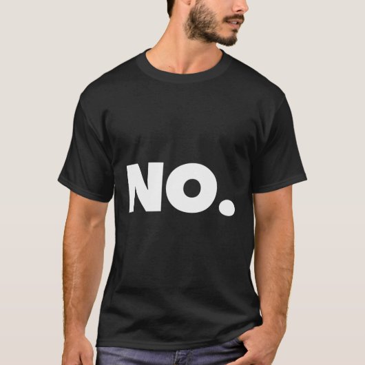 Das Wort Nr. A T sagt nein T-Shirt (Vorderseite)