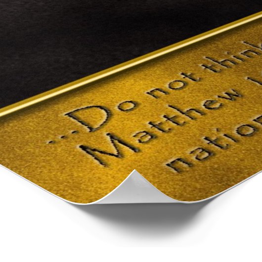 Das Wort Poster (Ecke)