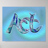 Das Wort Poster (Vorne)