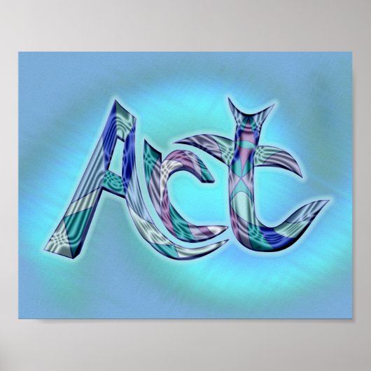 Das Wort Poster (Vorne)