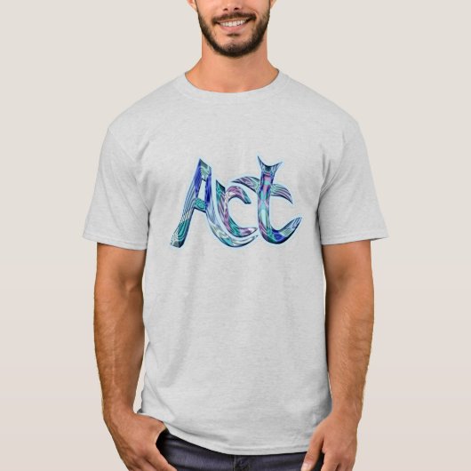 Das Wort T-Shirt (Vorderseite)