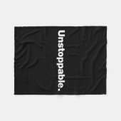 Das Wort Unaufhaltsam _ Ein Design, das Unaufhalts Fleecedecke (Vorderseite (Horizontal))
