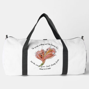 Das Wort unseres Gottes bleibt ewig Blumenkunstwer Duffle Bag