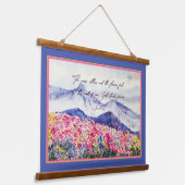 Das Wort unseres Gottes steht Wandteppich Mit Holzrahmen (Gewinkelt)