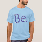 Das Wort wird in abstrakten blauen Buchstaben, T-S T-Shirt (Vorderseite)