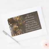 Das Wort wurde zu Fleisch Bibel Verse, John 1:14 Rechteckiger Aufkleber (Umschlag)