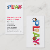 das Wortspiel Visitenkarte (Vorne/Hinten)