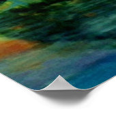 DAS WOW FACTOR SUNSET Ölmalereiposter Poster (Ecke)