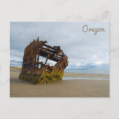 Das Wrack des Peter Iredale Fort Stevens Oregon Postkarte (Vorderseite)
