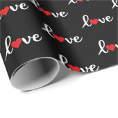 Das Wrapping Paper der Word-Liebe Geschenkpapier (Rolleneckpunkt)