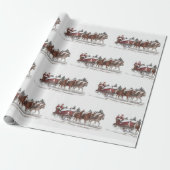 Das Wrapping Paper des Santa's Country Sleigh Ride Geschenkpapier (Ungerollt)