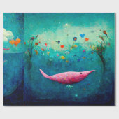 Das Wrapping Paper unter dem Wassermustermuster Geschenkpapier (Flach)