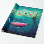 Das Wrapping Paper unter dem Wassermustermuster Geschenkpapier (Ungerollt)