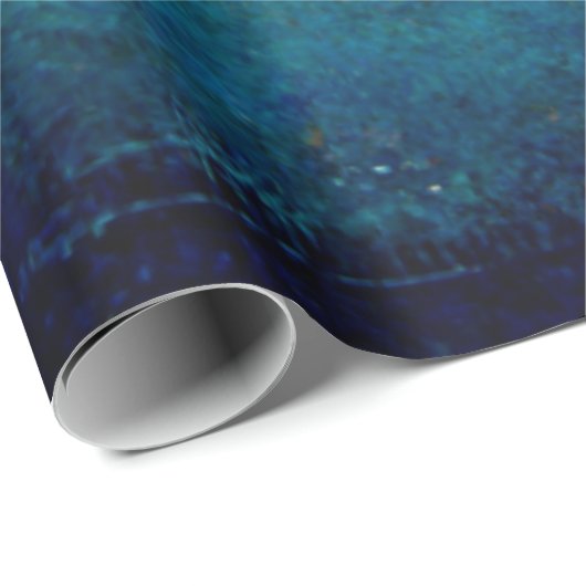 Das Wrapping Paper unter dem Wassermustermuster Geschenkpapier (Rolleneckpunkt)