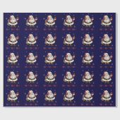 Das Wrapping Paper von Santa Claus Geschenkpapier (Flach)