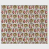 Das Wrapping Paper von St. Nicholas Geschenkpapier (Flach)