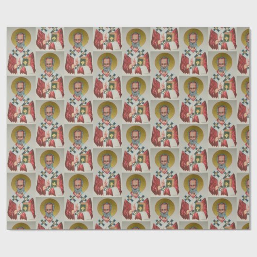 Das Wrapping Paper von St. Nicholas Geschenkpapier (Flach)