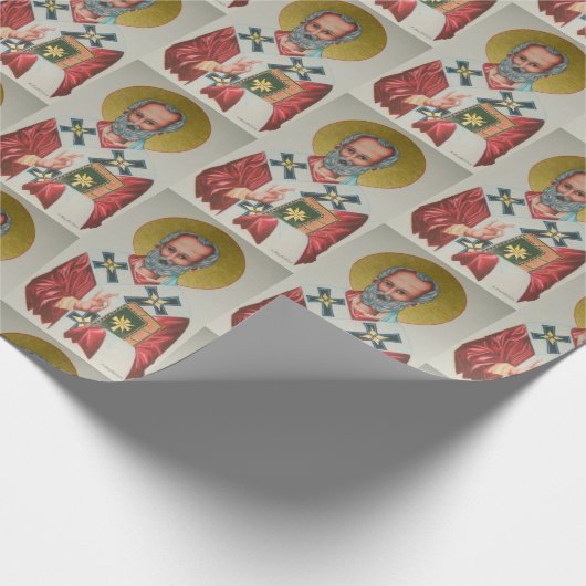 Das Wrapping Paper von St. Nicholas Geschenkpapier (Ecke)